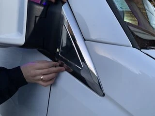 Накладка біля дзеркал (2 шт., нерж) OmsaLine - Італійська нержавійка для Mercedes Sprinter W906 2006-2018 рр