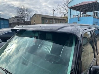 Козирьок на лобове скло (чорний глянець, 5мм) для Volkswagen T4 Caravelle/Multivan