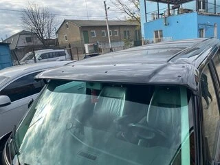 Козирьок на лобове скло (чорний глянець, 5мм) для Volkswagen T4 Caravelle/Multivan