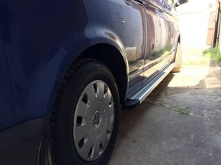 Бокові пороги Maya V2 (2 шт., алюміній) Довга база для Volkswagen T5 Multivan 2003-2010 рр