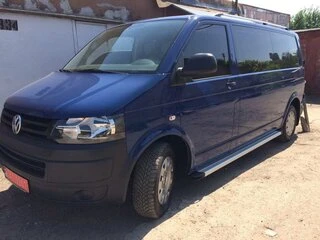 Бокові пороги Maya V2 (2 шт., алюміній) Довга база для Volkswagen T5 Caravelle 2004-2010 рр