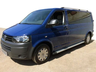 Бокові пороги Maya V2 (2 шт., алюміній) Коротка база для Volkswagen T5 2010-2015 рр
