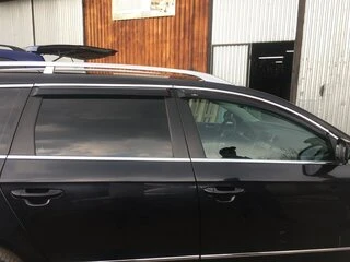 Вітровики з хромом молдингом SW (4 шт, EU, HIC) для Volkswagen Passat B7 2012-2015рр