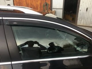 Вітровики з хромом молдингом SW (4 шт, EU, HIC) для Volkswagen Passat B7 2012-2015рр