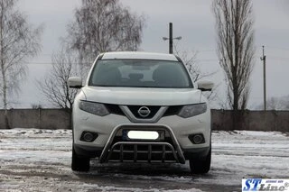 Кенгурятник WT002 (нерж) для Nissan X-trail T32 / Rogue 2014-2021 рр
