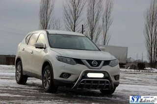 Кенгурятник WT002 (нерж) для Nissan X-trail T32 / Rogue 2014-2021 рр