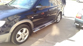 Задня дуга AK002/2 (нерж) для Mitsubishi Outlander 2001-2006 рр