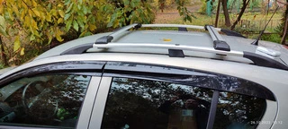 Поперечний багажник на звичайні рейлінги під ключ (2 шт) Чорний для Opel Astra H 2004-2013 рр