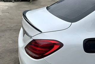 Спойлер LIP (Sunplex, чорний) (125,9см *6см) для Mercedes C-сlass W205 2014-2021рр