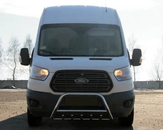 Кенгурятник WT003 (нерж.) для Ford Transit 2014- рр