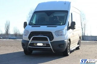 Кенгурятник WT022 (нерж.) для Ford Transit 2014- рр