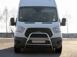 Кенгурятник WT022 (нерж.) для Ford Transit 2014- рр