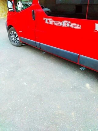 Бокові пороги Maya (2 шт., алюміній) Коротка база для Nissan Primastar 2002-2014 рр