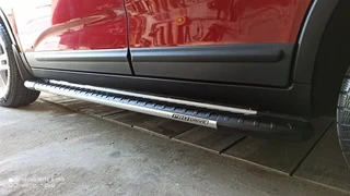 Бокові пороги Bosphorus Grey (2 шт., алюміній) 2013-2016 для Kia Sorento II XM рр