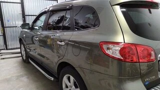 Бокові пороги Fullmond (2 шт, алюм.) для Hyundai Santa Fe 2 2006-2012 рр