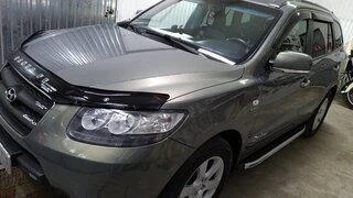 Бокові пороги Fullmond (2 шт, алюм.) для Hyundai Santa Fe 2 2006-2012 рр