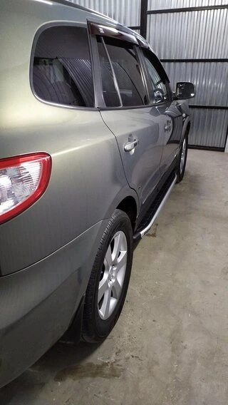 Бокові пороги Fullmond (2 шт, алюм.) для Hyundai Santa Fe 2 2006-2012 рр