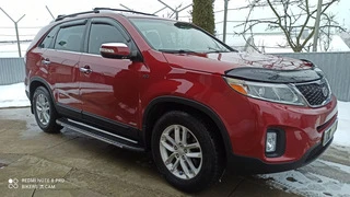 Бокові пороги Bosphorus Grey (2 шт., алюміній) 2013-2016 для Kia Sorento II XM рр