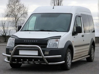 Кенгурятник з подвійними вусами WT003-Plus-2 (нерж.) для Ford Connect 2010-2013 рр