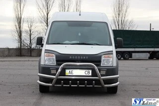 Кенгурятник з подвійними вусами WT003-Plus-2 (нерж.) для Ford Connect 2010-2013 рр