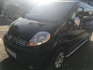 Бокові пороги Premium (2 шт., нерж.) 60 мм, коротка база для Renault Trafic 2001-2015 рр