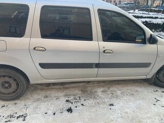 Накладки на ручки (4 шт., нерж.) Carmos - Турецька сталь для Renault Logan I 2008-2013 рр