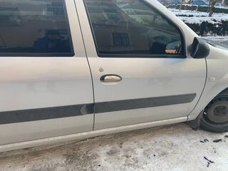 Накладки на ручки (4 шт., нерж.) Carmos - Турецька сталь для Renault Logan I 2008-2013 рр