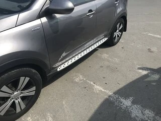 Бокові пороги Niken BMW-style (2 шт., Алюм.) для Kia Sportage 2010-2015 рр