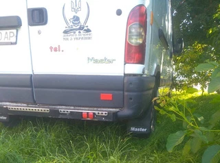 Бризковики Premium з поглибленням (2 шт, гума) для Renault Master 1998-2010 рр