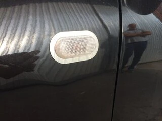 Обведення поворотника (2 шт, нерж) для Nissan Note 2004-2012 рр