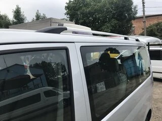 Рейлінги Хром Довга база, Металеві ніжки для Volkswagen T5 Multivan 2003-2010 рр