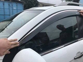 Вітровики з хромом HB (4 шт, Niken) для Opel Astra K 2016-2021 рр