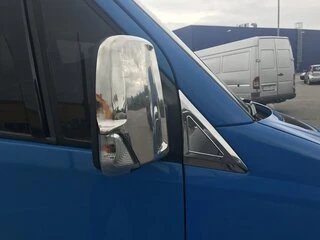 Накладка біля дзеркал (2 шт., нерж) OmsaLine - Італійська нержавійка для Mercedes Sprinter W906 2006-2018 рр