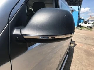 Смужки на дзеркала (2 шт., нерж) для Volkswagen T5 2010-2015 рр