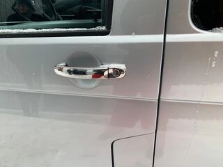 Накладки на ручки (нержавійка) 4 штуки. Carmos - турецька сталь для Volkswagen Caddy 2015-2020 рр