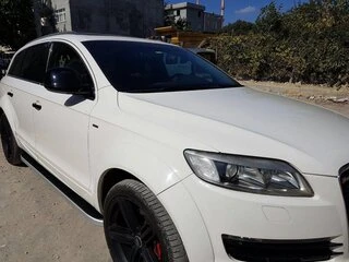 Бокові пороги Tayga (2 шт., Алюміній) для Ауди Q7 2005-2015 рр