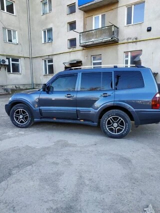 Рейлінги Хром турецький дизайн (2 шт) для Mitsubishi Pajero Wagon III