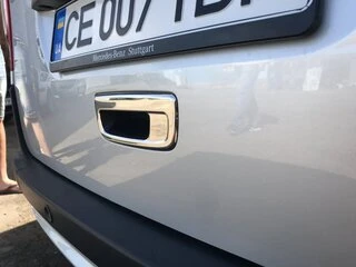 Накладка на ручку двері багажника (нерж.) Carmos - Турецька сталь для Renault Kangoo 2008-2020 рр