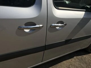 Накладки на ручки (нерж) 4 шт, Carmos - Турецька сталь для Renault Kangoo 2008-2020 рр