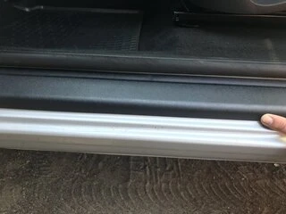 Накладки на пороги DDU (2 шт., пласт) для Renault Kangoo 2008-2020 рр