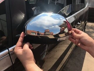 Накладки на дзеркала (2 шт, нерж) OmsaLine - Італійська нержавійка для Volkswagen Sharan 2010- рр