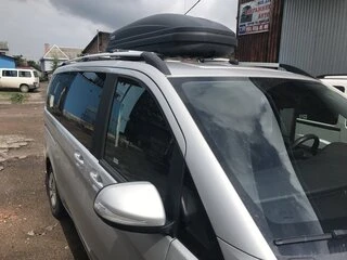 Рейлінги Хром CAN Оригінальний дизайн (метал. ніжки) Коротка база (SHORT) для Mercedes Vito / V-class W447 2014- рр