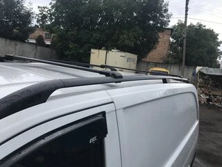 Перемички на рейлінги під ключ (2 шт) Сірий для Mercedes Viano 2004-2014 рр