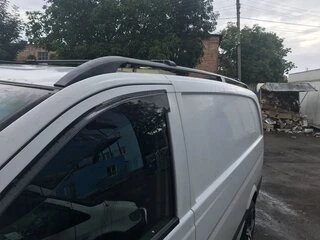 Перемички на рейлінги під ключ (2 шт) Сірий для Mercedes Vito W639 2004-2014 рр