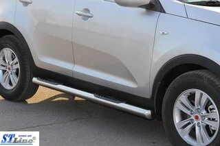 Бічні труби (2 шт., нерж.) для Kia Sportage 2010-2015 рр