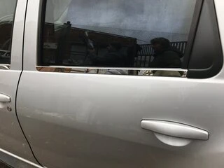 Молдинг скла (4 шт, нерж) Carmos - Турецька сталь для Renault Duster 2008-2017 рр