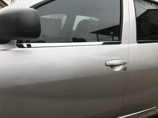 Молдинг скла (4 шт, нерж) Carmos - Турецька сталь для Renault Duster 2008-2017 рр