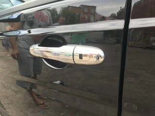 Накладки на ручки (нерж) 4 шт, Carmos - Турецька сталь для Mercedes Viano 2004-2014 рр