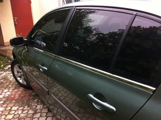 Зовнішня окантовка вікон (4 шт, нерж) SD/SW, Carmos - Турецька сталь для Renault Megane II 2004-2009 рр