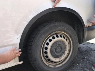 Накладки на арки (6 шт, ABS) для Volkswagen T5 2010-2015 рр